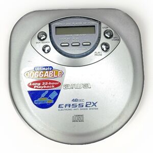 Vintage Y2K AIWA XP-V5260C Portable CD Player EASS 2X Anti-Shock Tested Working